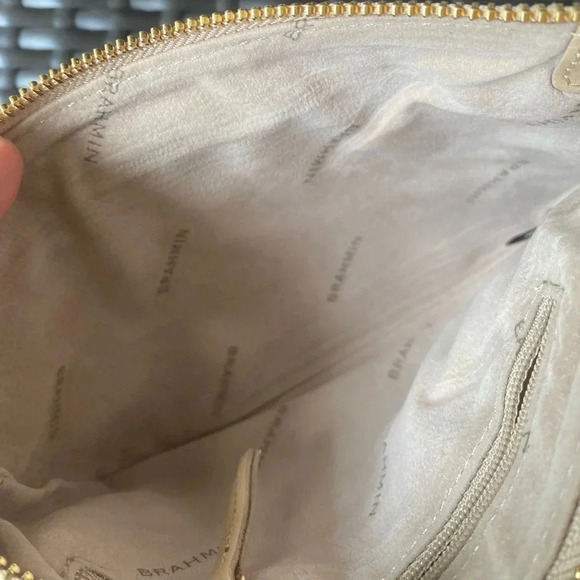 Brahmin Large Leather Wristlet, Tan - Picture 12 of 12